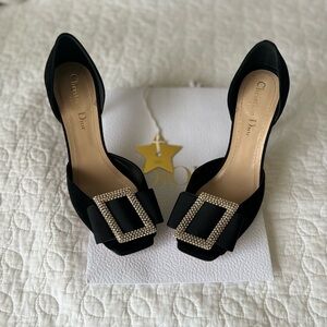 Dior black Swede shoes